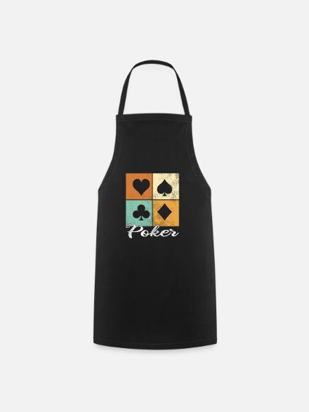 Poker - Kochschürze - Schwarz