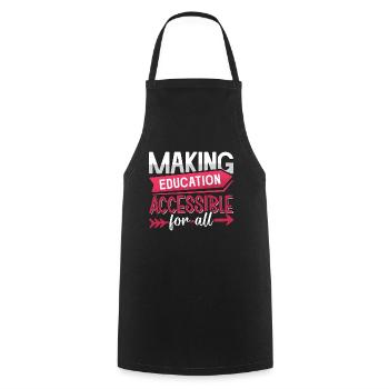 IEP Making Education Accessible Special Education - Cooking Apron - black - Front - AI Model Male 185 dark (185cm)