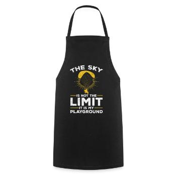 Paramotor Paramotoring Funny Powered Paraglider - Cooking Apron - black - Front - AI Model Male 185 dark (185cm)