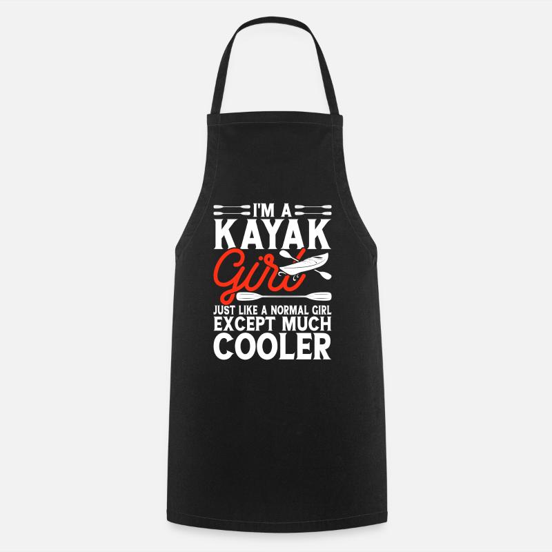 Kayak Kayaker Kayaker - Cooking Apron - black