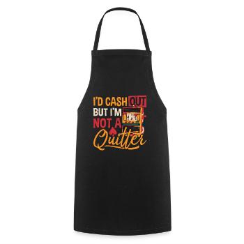 Slots Machine I'd Cash Out But Gambling Casino - Cooking Apron - black - Front - AI Model Male 185 dark (185cm)