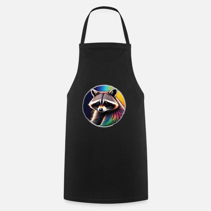 Raton laveur - Tablier de cuisine - noir
