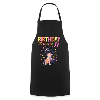 Anime Mandga Boba Bubble Tea 11. Geburtstag - Kochschürze - Schwarz - Vorne - AI Model Male 185 dark (185cm)