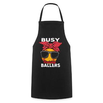 Baseball Mom Softball - Kochschürze - Schwarz - Vorne - AI Model Male 185 dark (185cm)