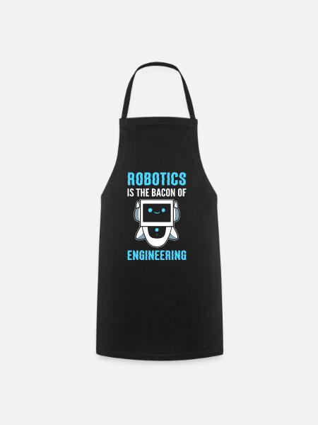 Lustige Robotik Roboterprogrammierer - Kochschürze - Schwarz