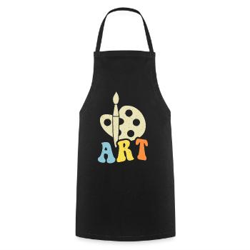 Artist - Cooking Apron - black - Front - AI Model Male 185 dark (185cm)