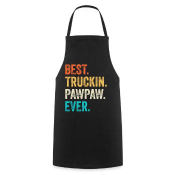 Truck Driver Dad Father Father's Day - Cooking Apron - black - Front - AI Model Male 185 dark (185cm)
