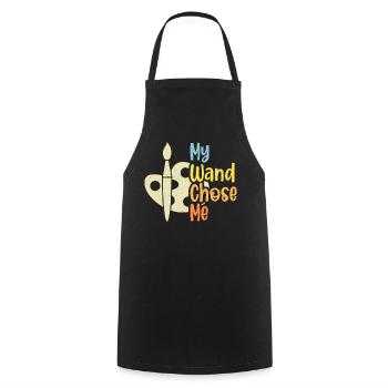 Artist - Cooking Apron - black - Front - AI Model Male 185 dark (185cm)