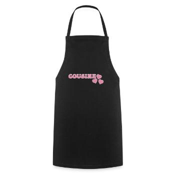 Cousin - Tablier de cuisine - noir - Devant - AI Model Male 185 dark (185cm)