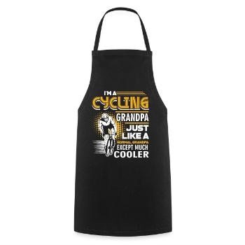 Cycling Cycling Grandpa Cooler - Cooking Apron - black - Front - AI Model Male 185 dark (185cm)