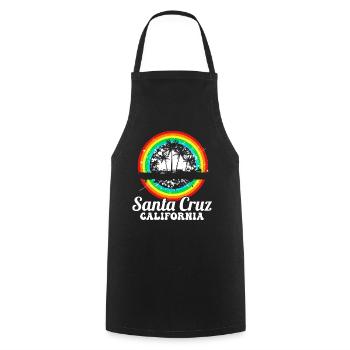 California Surfing Santa Cruz - Cooking Apron - black - Front - AI Model Male 185 dark (185cm)