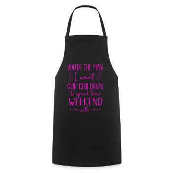 Happy Divorce Party You’re The Man - Tablier de cuisine - noir - Devant - AI Model Male 185 dark (185cm)