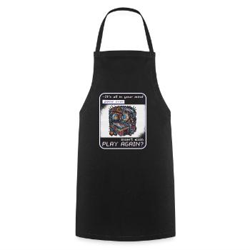 Pinball Pinball Machine Arcade Gamer Funny - Cooking Apron - black - Front - AI Model Male 185 dark (185cm)