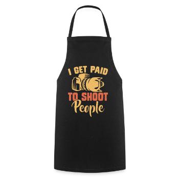 Photographer - Cooking Apron - black - Front - AI Model Male 185 dark (185cm)