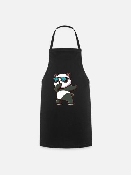 Panda Dabbing Panda Pandas Panda Baby - Tablier de cuisine - noir