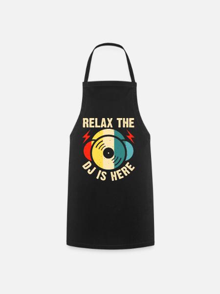 Dj Djing - Tablier de cuisine - noir