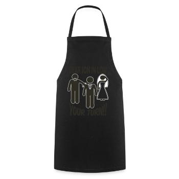 Heiraten JGA Bier Trinken Saufen Bräutigam - Kochschürze - Schwarz - Vorne - AI Model Male 185 dark (185cm)
