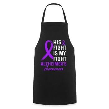 Kampf Alzheimer Awareness - Kochschürze - Schwarz - Vorne - AI Model Male 185 dark (185cm)