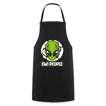 Ew People Ufo Conspiracy Außerirdischer Alien - Tablier de cuisine - noir - Devant - AI Model Male 185 dark (185cm)