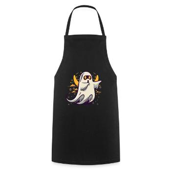 Ghost Dabbing Halloween Dabbing Dab Ghost - Tablier de cuisine - noir - Devant - AI Model Male 185 dark (185cm)