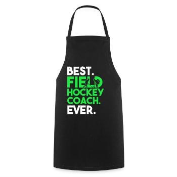 Field Hockey Best Field Hockey Coach Ever - Cooking Apron - black - Front - AI Model Male 185 dark (185cm)