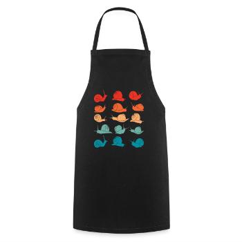 Snail lovers Types of snails owners - Cooking Apron - black - Front - AI Model Male 185 dark (185cm)