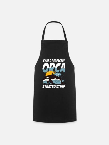 What A Perfectly Orca Strated Strip - Kochschürze - Schwarz