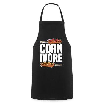 Corn Dog Cornivore Corndog Corn Dogs - Cooking Apron - black - Front - AI Model Male 185 dark (185cm)