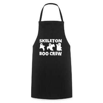 Creepy Skeleton Boo Crew Halloween - Tablier de cuisine - noir - Devant - AI Model Male 185 dark (185cm)