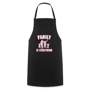 The Spruch family - Cooking Apron - black - Front - AI Model Male 185 dark (185cm)