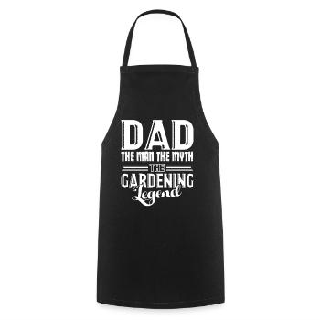 Gardening Dad And Gardening Legend - Cooking Apron - black - Front - AI Model Male 185 dark (185cm)