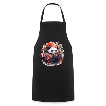 Panda Panda Bear Panda Baby Pandas Panda Animal - Cooking Apron - black - Front - AI Model Male 185 dark (185cm)