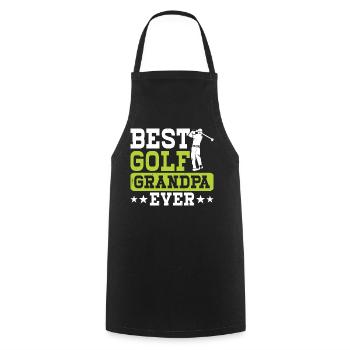 Golf Golfer Opa - Kochschürze - Schwarz - Vorne - AI Model Male 185 dark (185cm)