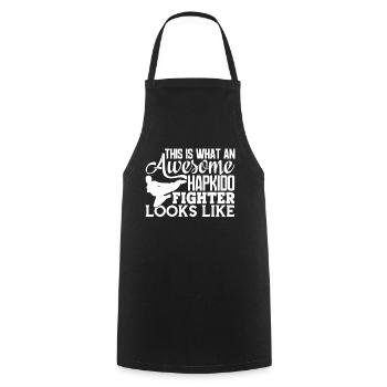 Hapkido Awesome Hapkido Fighter Looks Like - Cooking Apron - black - Front - AI Model Male 185 dark (185cm)