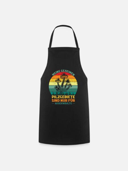 Pilzsammler für Pilze Pilzsuche Pilzjagd Mykologe - Kochschürze - Schwarz