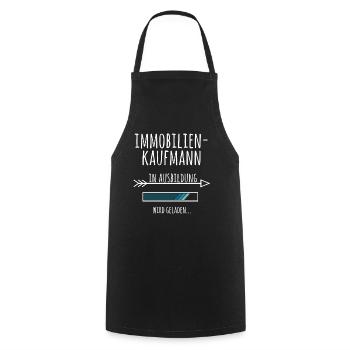 Immobilienkaufmann Ausbildung Beruf Geschenk - Kochschürze - Schwarz - Vorne - AI Model Male 185 dark (185cm)