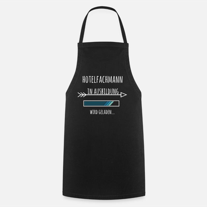 Hotelfachmann Ausbildung Beruf Geschenk - Kochschürze - Schwarz