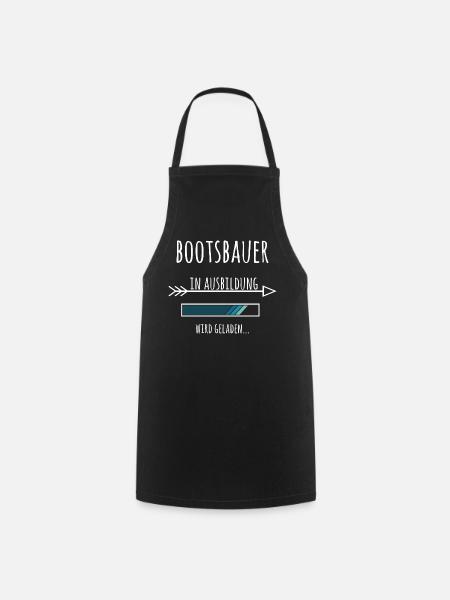 Bootsbauer Boote Ausbildung Beruf - Kochschürze - Schwarz