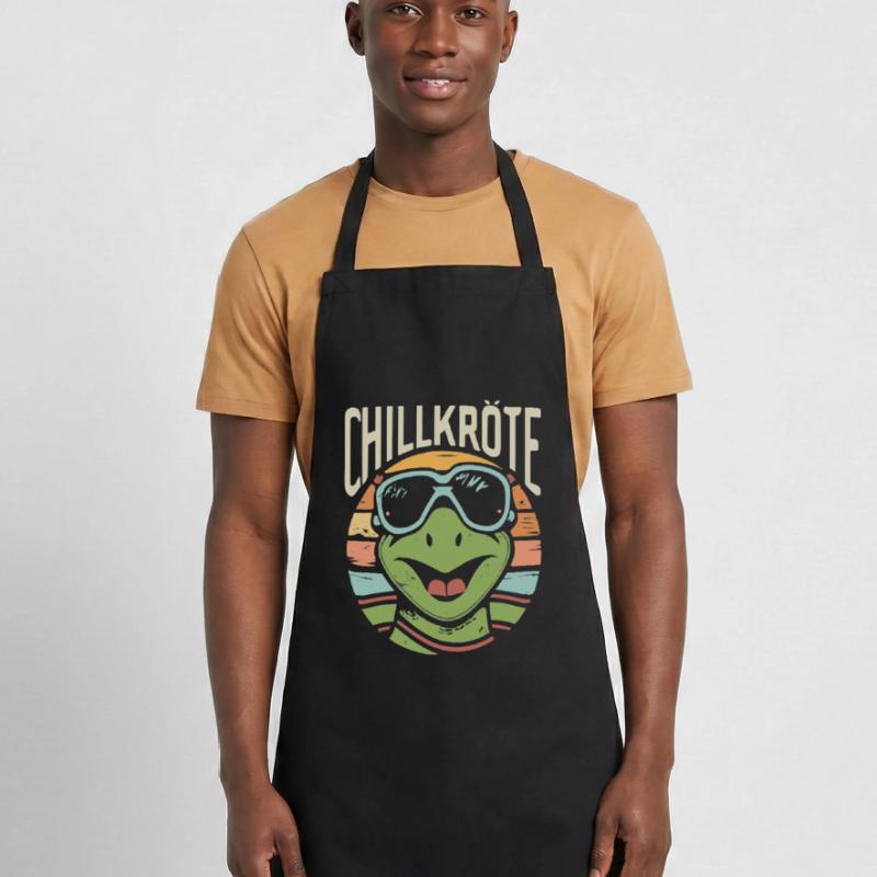 Relaxed Turtle Chill Toad Cooking Apron