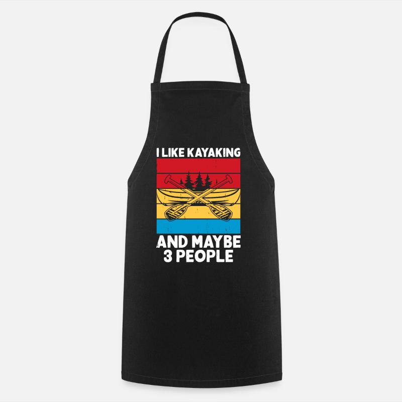 Kayak Kayaker Kayaker - Cooking Apron - black