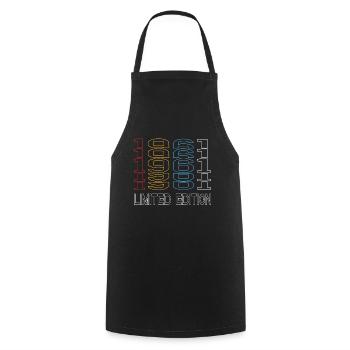Edition Limitée 1961 Anniversaire 1961 Vintage Rétro - Tablier de cuisine - noir - Devant - AI Model Male 185 dark (185cm)