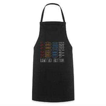 Edition Limitée 1967 Anniversaire 1967 Vintage Rétro - Tablier de cuisine - noir - Devant - AI Model Male 185 dark (185cm)