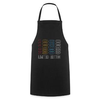 Edition Limitée 1969 Anniversaire 1969 Vintage Rétro - Tablier de cuisine - noir - Devant - AI Model Male 185 dark (185cm)