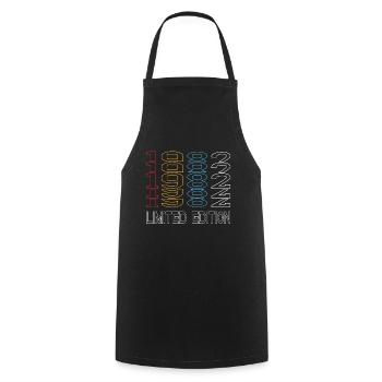 Limited Edition 1982 Birthday 1982 Vintage Retro - Cooking Apron - black - Front - AI Model Male 185 dark (185cm)