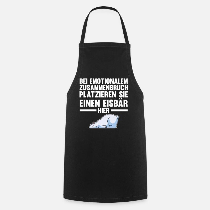 Eisbär Eisbären - Kochschürze - Schwarz