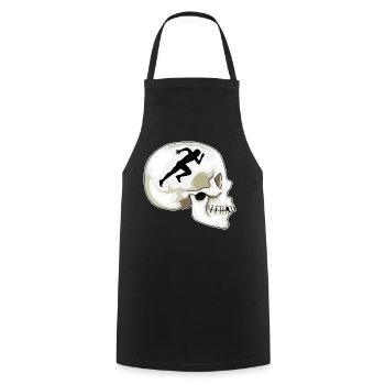 Skull Jogger Jogging Sport - Tablier de cuisine - noir - Devant - AI Model Male 185 dark (185cm)