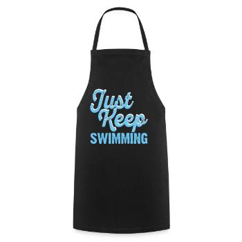 Flotteur de natation - Tablier de cuisine - noir - Devant - AI Model Male 185 dark (185cm)