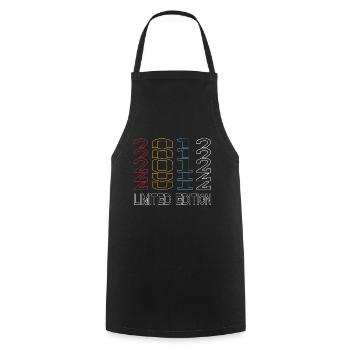Limited Edition 2012 Birthday 2012 Vintage Retro - Cooking Apron - black - Front - AI Model Male 185 dark (185cm)