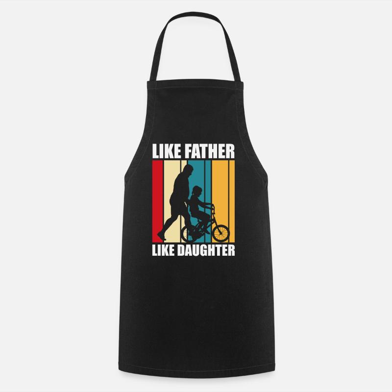 Père et fille - Tablier de cuisine - noir