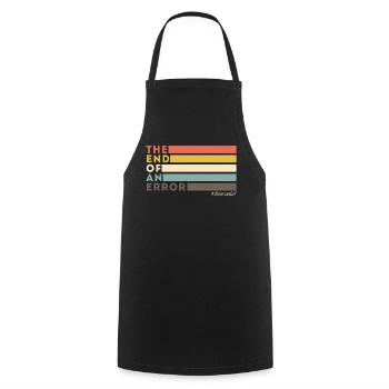 Happy Divorce Party Retro The End - Cooking Apron - black - Front - AI Model Male 185 dark (185cm)